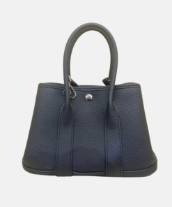 Garden Party 25 Silver Lock Cowhide Leather Handbag for Women